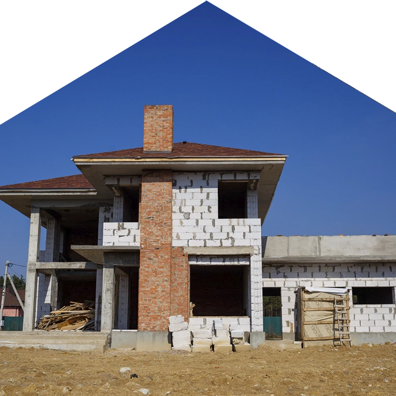 foto de un chalet unifamiliar en construcción
